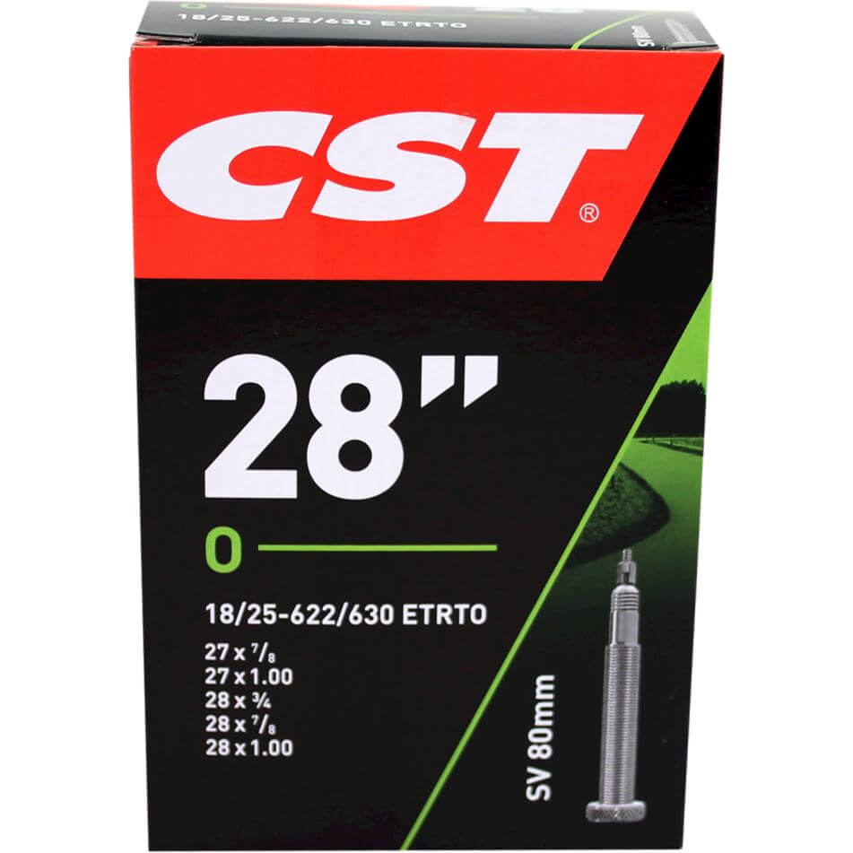 CST racefiets binnenband 28 ventiel 80mm - Fietsbanden.com